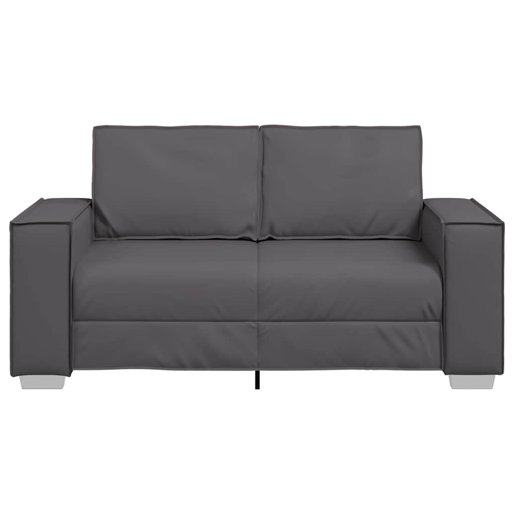 Sofasessel mit Kissen Grau 160 x 78 x 84 cm Kunstleder