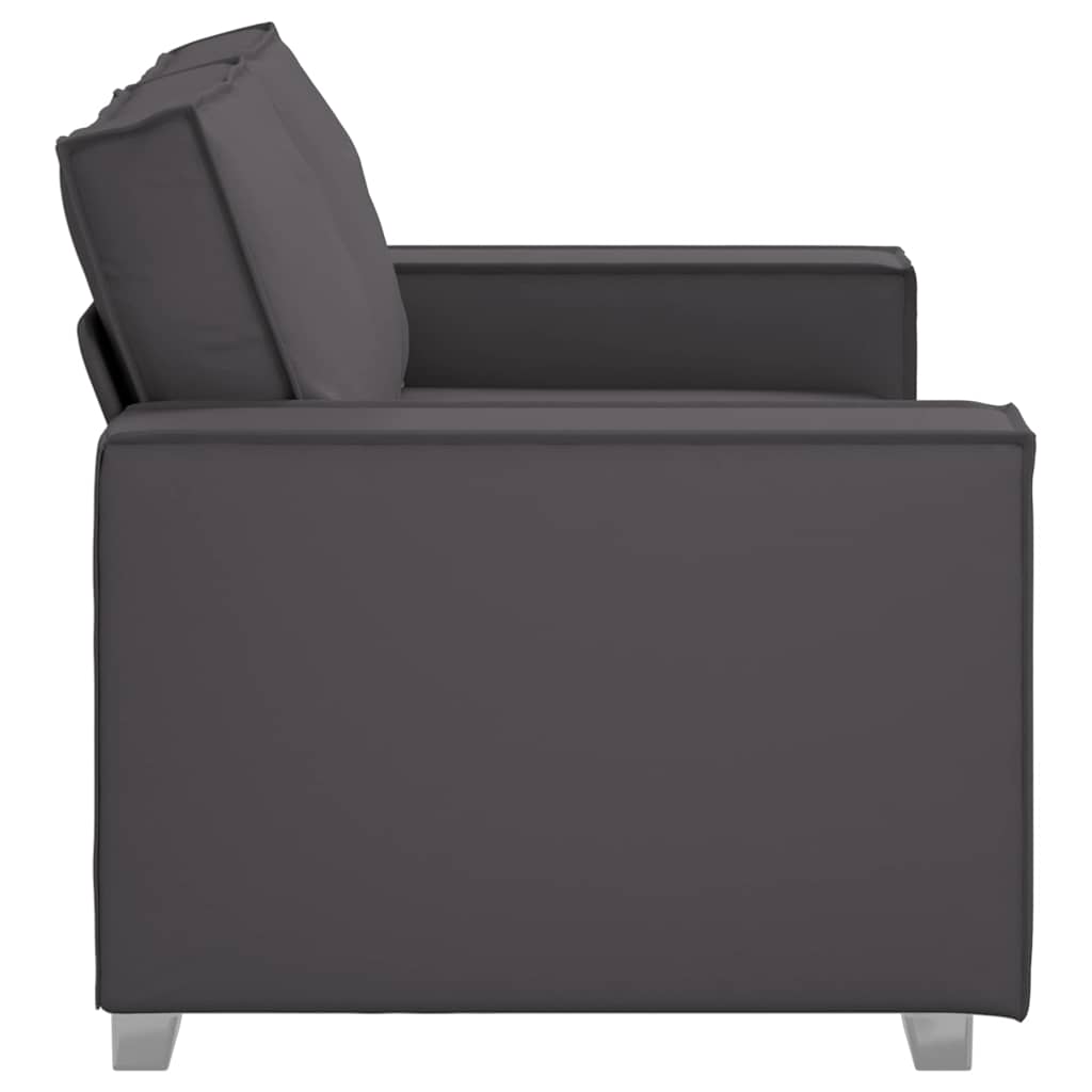 Sofasessel mit Kissen Grau 160 x 78 x 84 cm Kunstleder