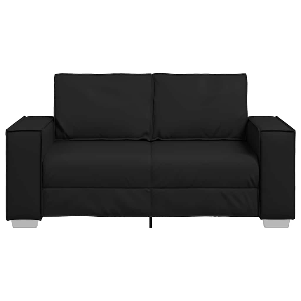 Sofasessel mit Kissen Schwarz 160 x 78 x 84 cm Kunstleder