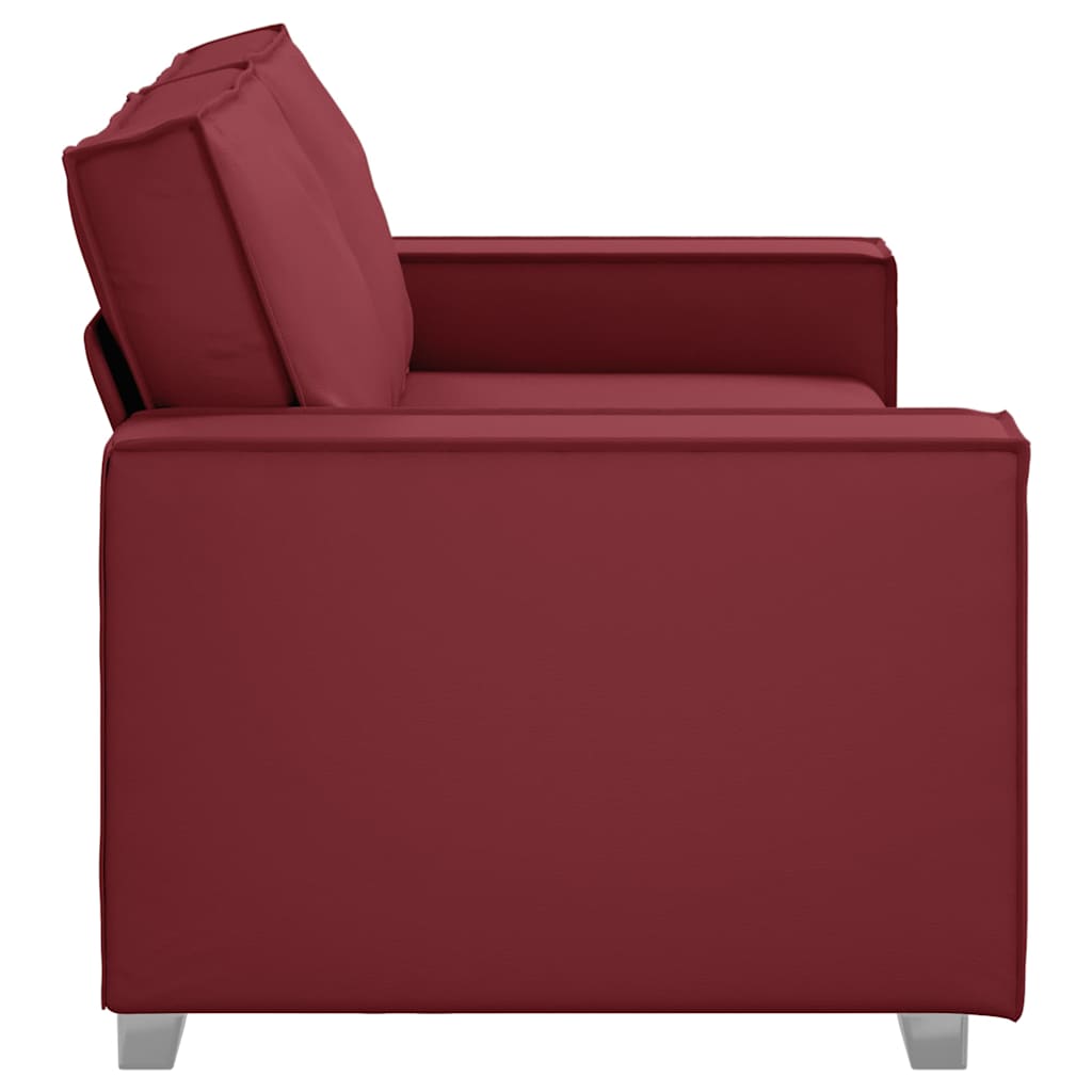 Sofasessel mit Kissen Weinrot 180 x 78 x 84 cm Kunstleder
