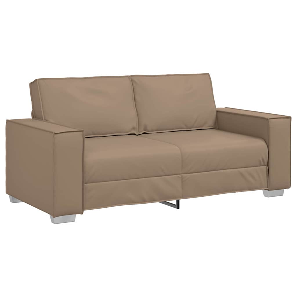 Sofasessel mit Kissen Cappuccino 180 x 78 x 84 cm Kunstleder
