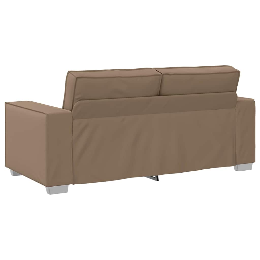 Sofasessel mit Kissen Cappuccino 180 x 78 x 84 cm Kunstleder