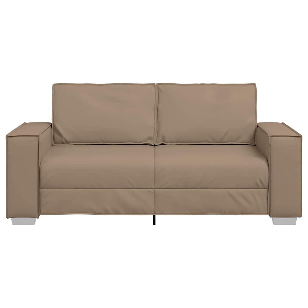 Sofasessel mit Kissen Cappuccino 180 x 78 x 84 cm Kunstleder