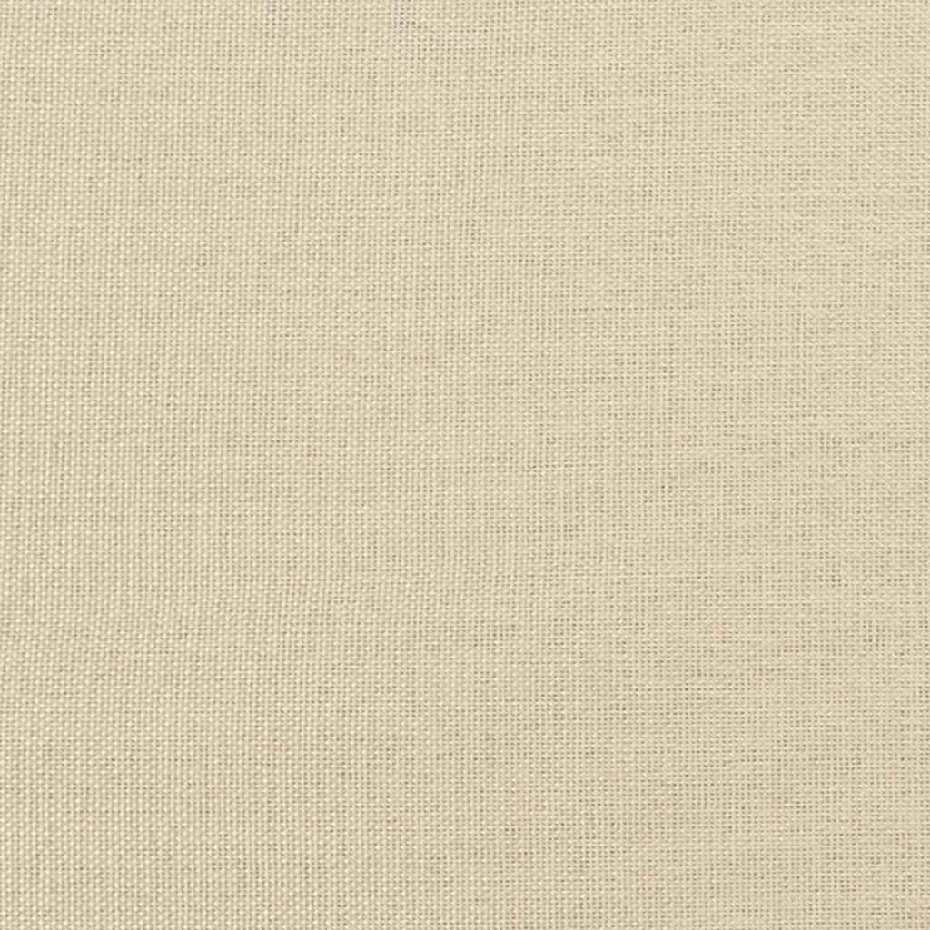 Zweisitzer-Sofa mit Kissen Creme Stoff