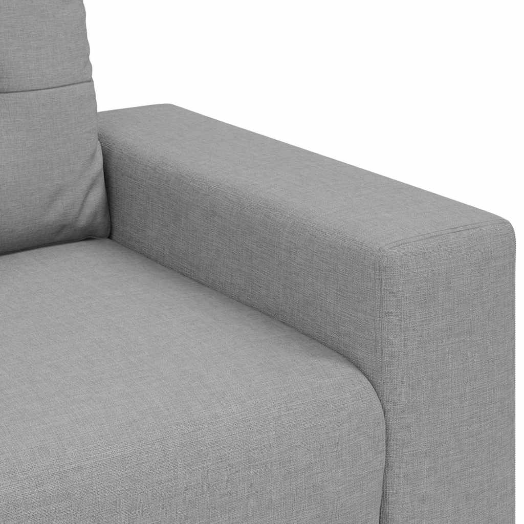 Zweisitzer-Sofa mit Kissen Wolkengrau Stoff