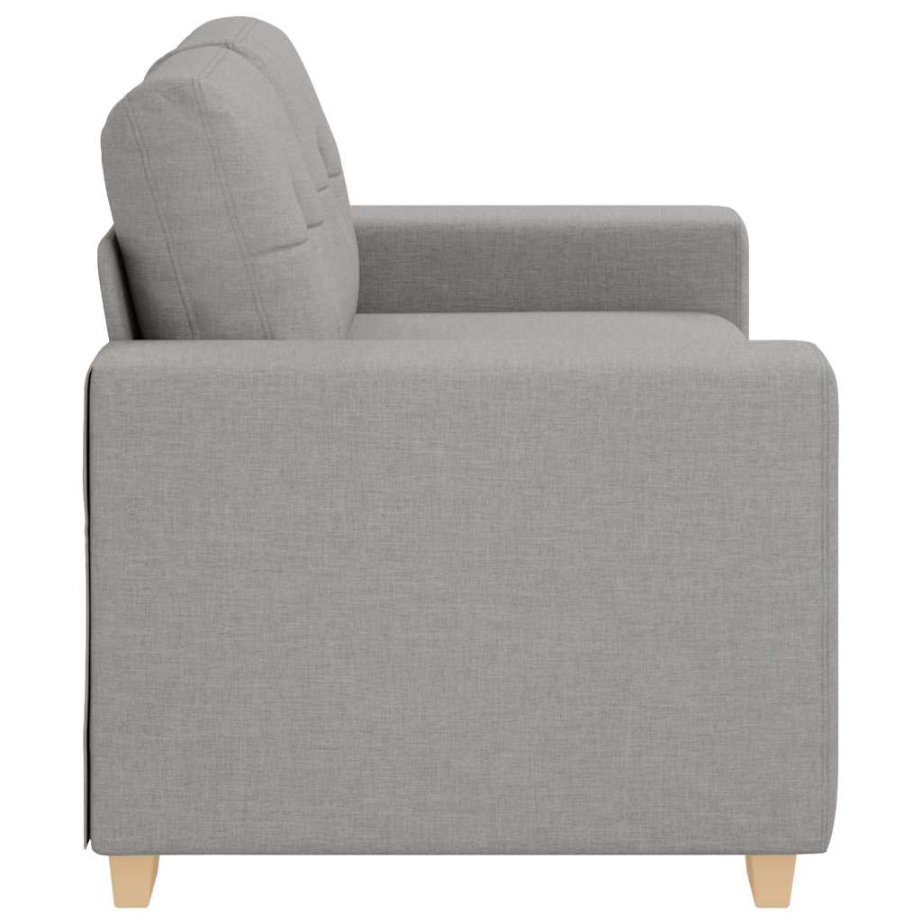 Zweisitzer-Sofa mit Kissen Wolkengrau Stoff
