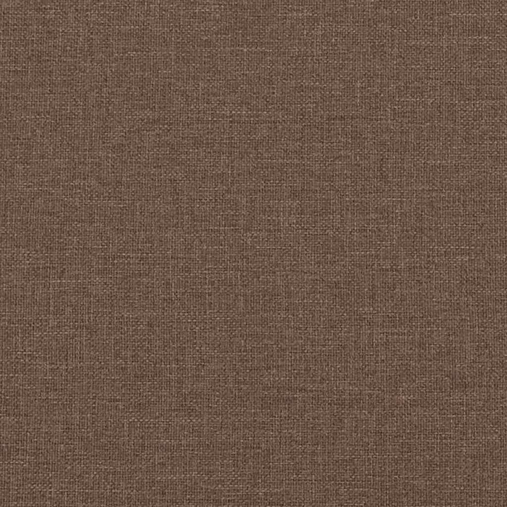 3-Sitzer-Sofa mit Kissen Braun Stoff