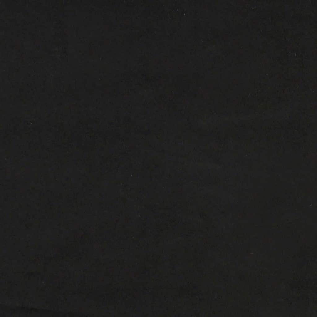 Zweisitzer-Sofa Schwarz 140 cm Samt