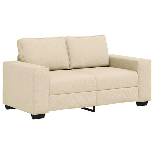 2-Sitzer-Sofa Creme 120 cm Stoff