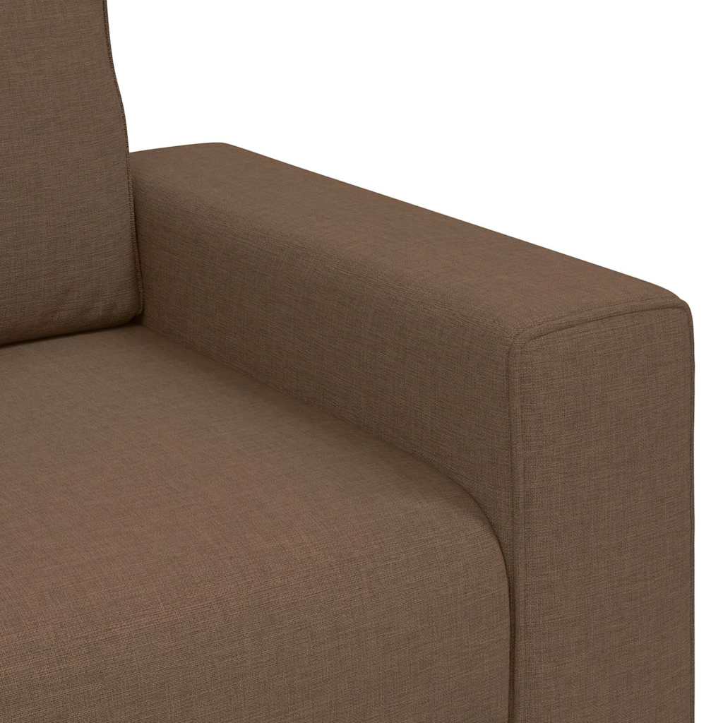 3-Sitzer-Sofa Braun 180 cm Stoff