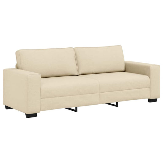 3-Sitzer-Sofa Creme 180 cm Stoff