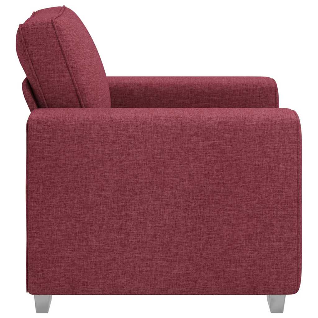 Sofa mit Kissen Weinrot 100 x 77 x 82 cm Stoff