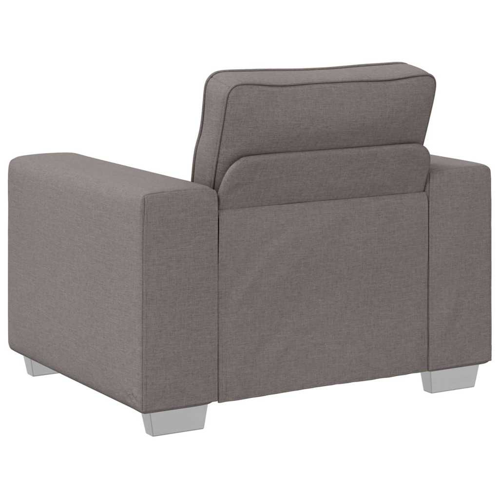 Sofa mit Kissen Taupe 100 x 77 x 82 cm Stoff