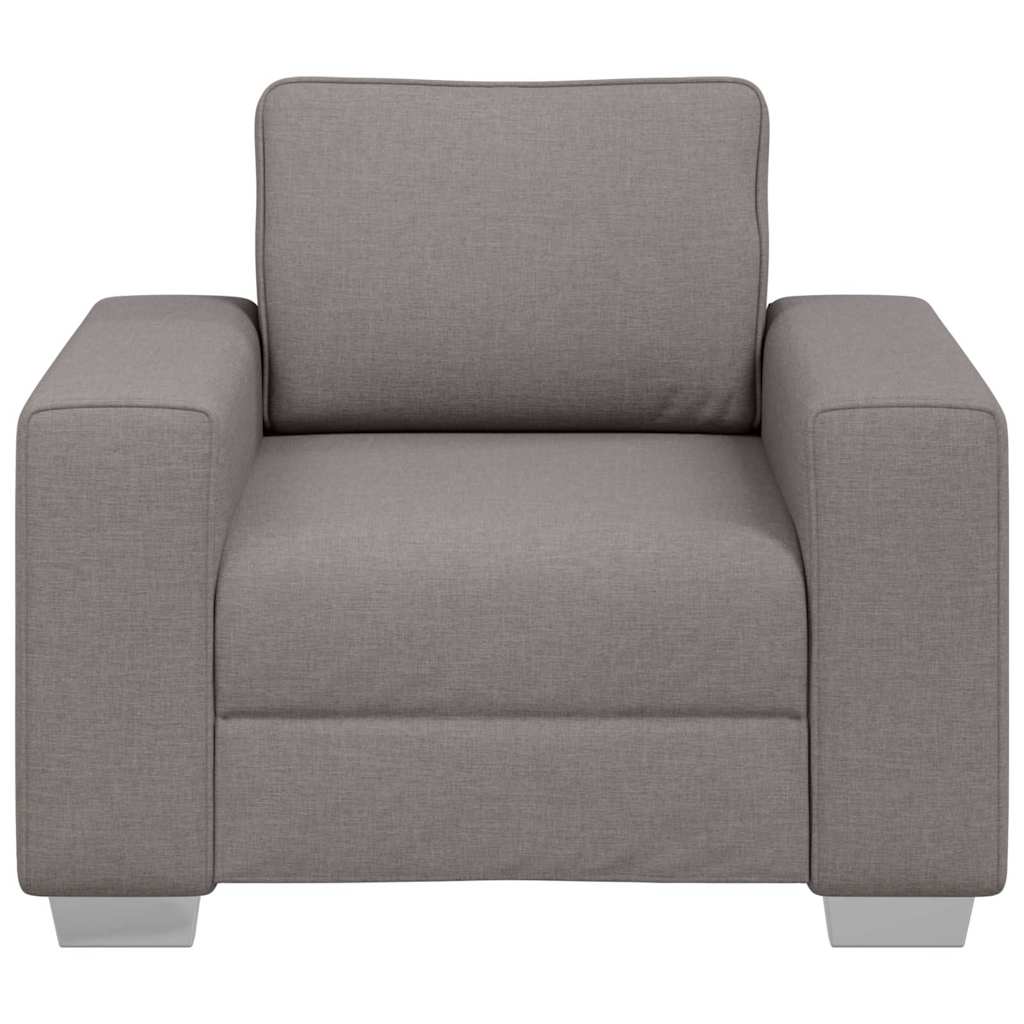 Sofa mit Kissen Taupe 100 x 77 x 82 cm Stoff