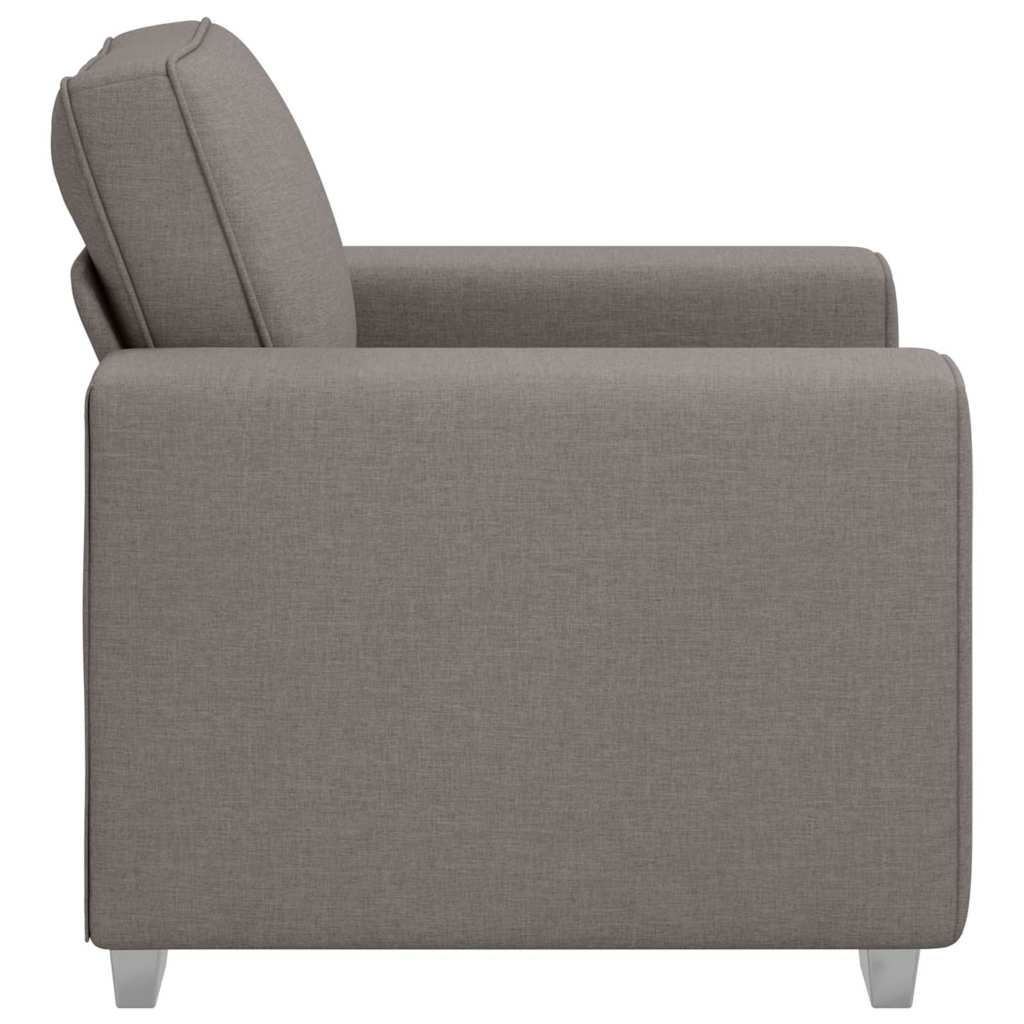 Sofa mit Kissen Taupe 100 x 77 x 82 cm Stoff