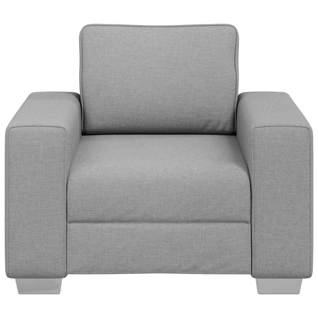 Sofa mit Kissen Wolken-Grau 100 x 77 x 82 cm Stoff