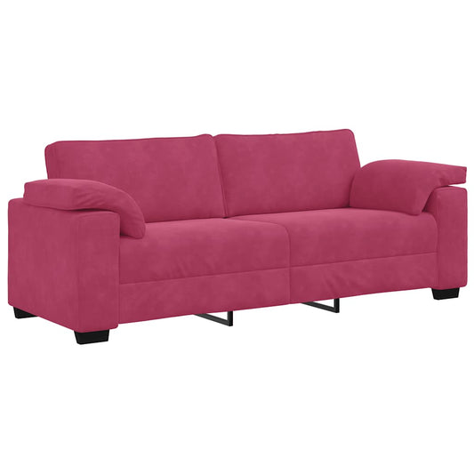 3-Sitzer-Sofa Weinrot 178 cm Samt