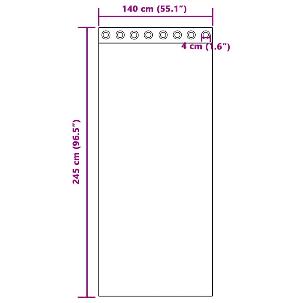 Vorhang mit Vorhängen 2 pcs Champagner 245 x 140 cm Samt