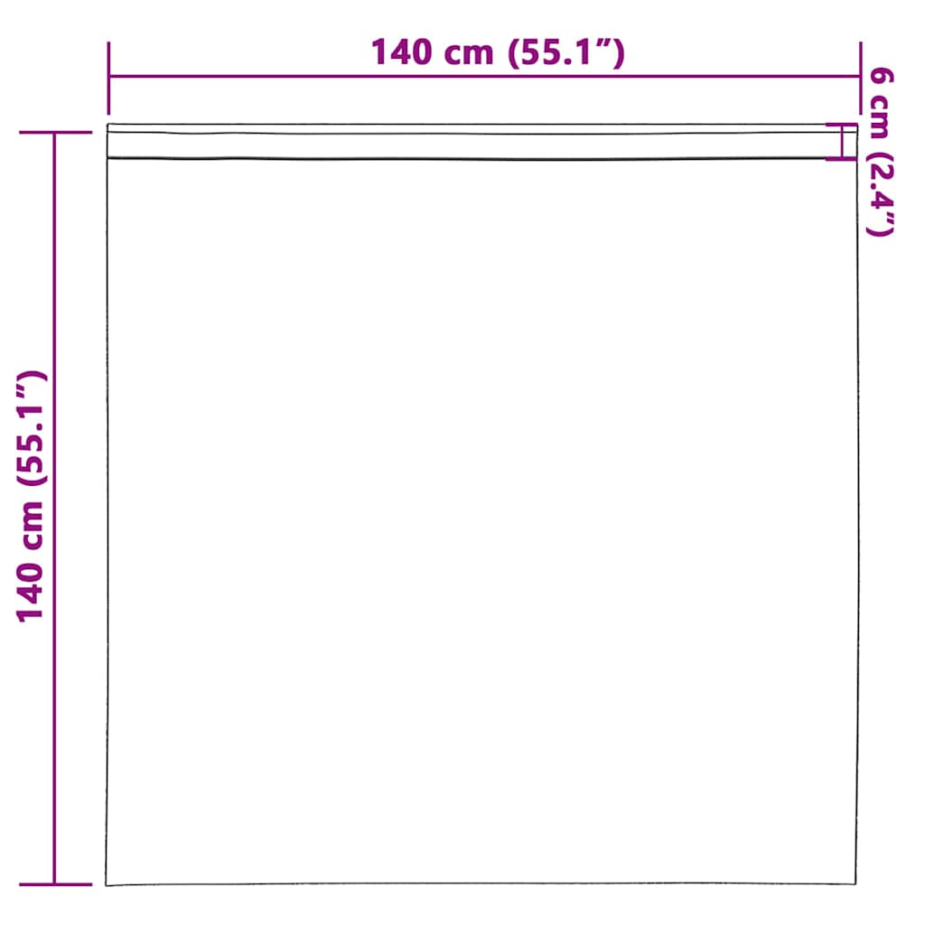 Vorhang mit Vorhängen 2 pcs Champagner 140 x 140 cm Samt