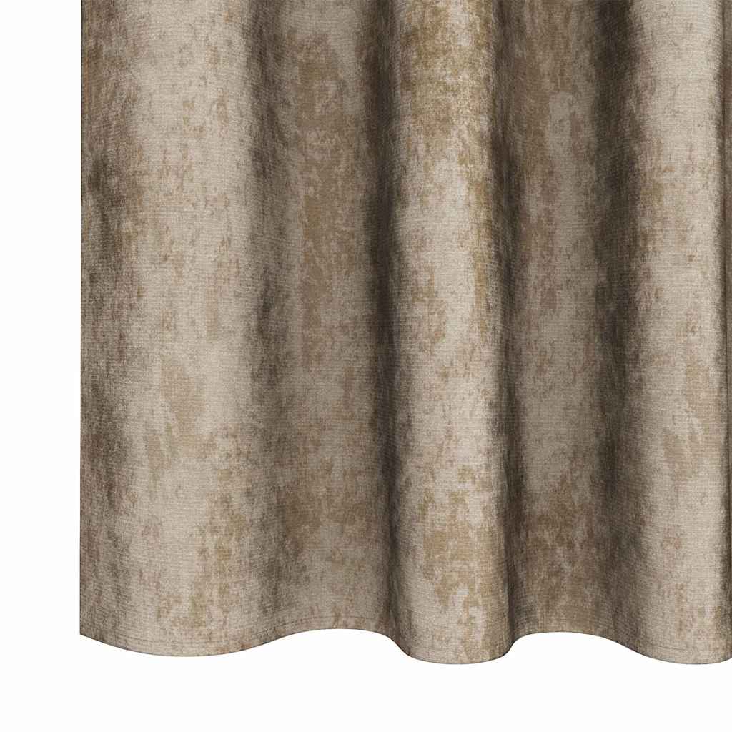 Vorhang mit Vorhängen 2 pcs Champagner 260 x 140 cm Samt