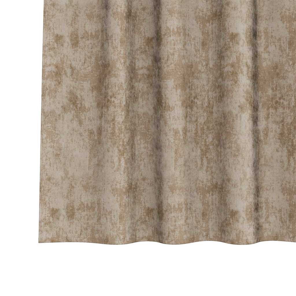 Vorhang mit Vorhängen 2 pcs Champagner 175 x 140 cm Samt