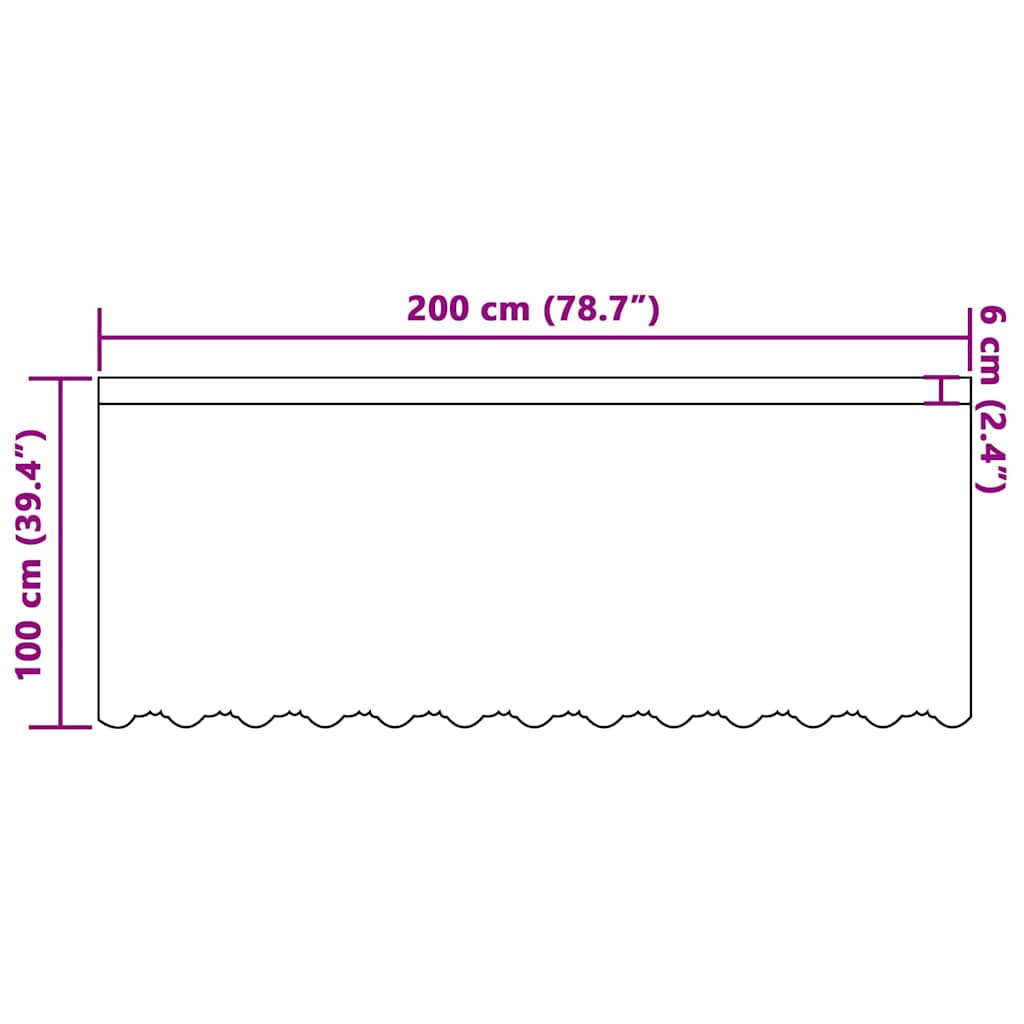 Spitzenvorhang mit Vorhängen Floral Weiß 100 x 200 cm Polyester