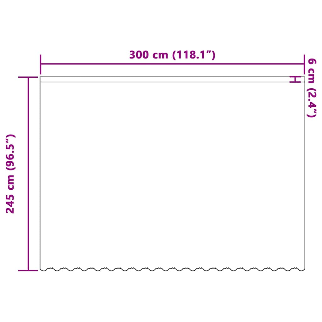 Spitzenvorhang mit Vorhängen Floral Weiß 245x300cm Polyester