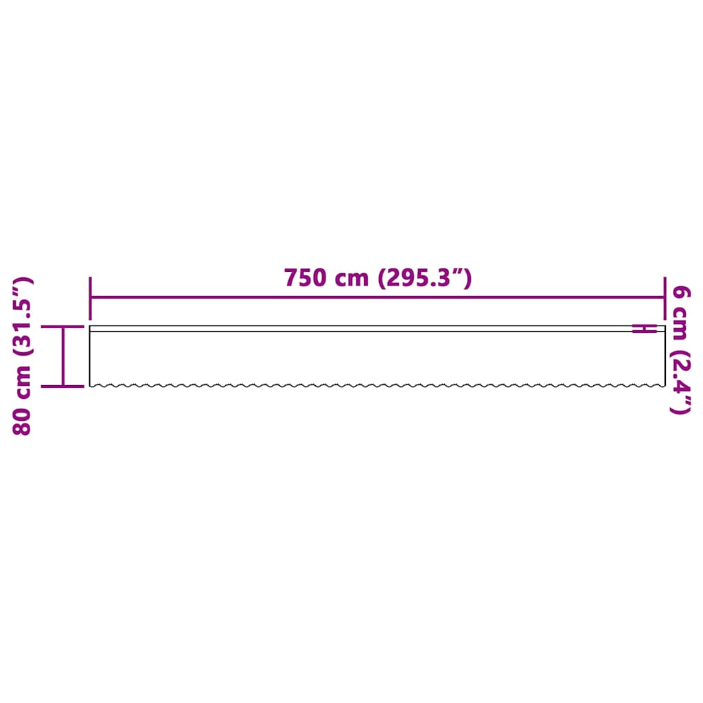 Spitzenvorhang mit Vorhängen Floral Weiß 80 x 750 cm Polyester