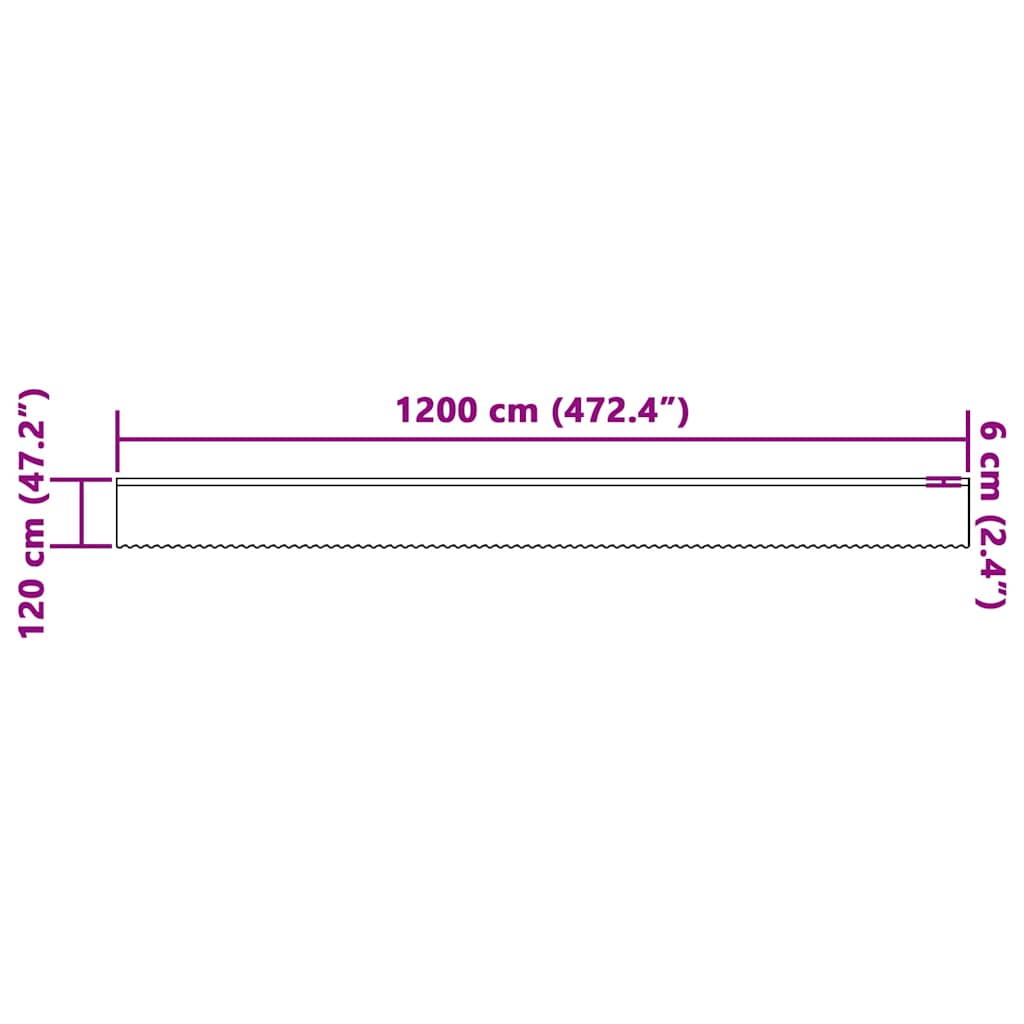 Spitzenvorhang mit Vorhängen Weiß 120 x 1200 cm Polyester