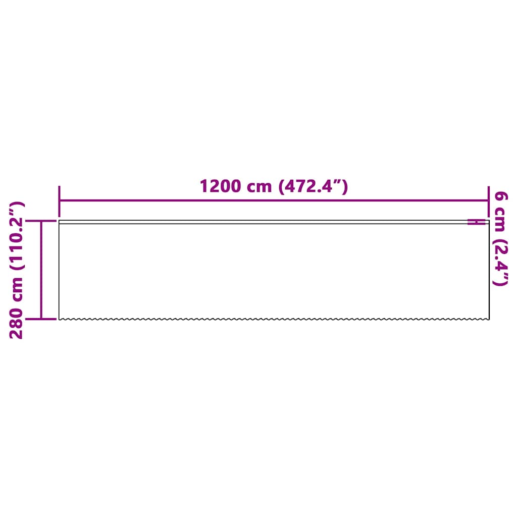 Spitzenvorhang mit Vorhängen Floral Weiß 280x1200cm Polyester