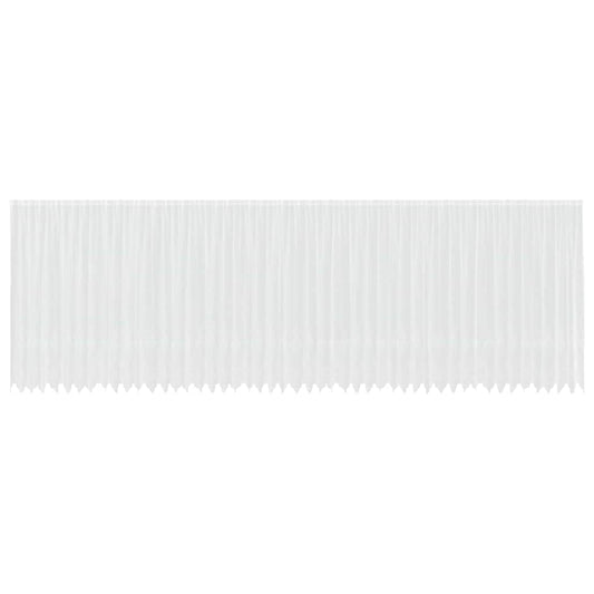 Spitzenvorhang mit Vorhängen Weiß 245 x 1200 cm Polyester