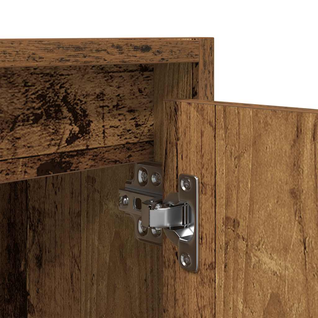 Wand-Nachttisch Altholz-Optik 38x34x40 cm