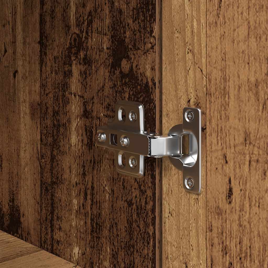 Nachttisch Altholz-Optik 39x35x125 cm Holzwerkstoff