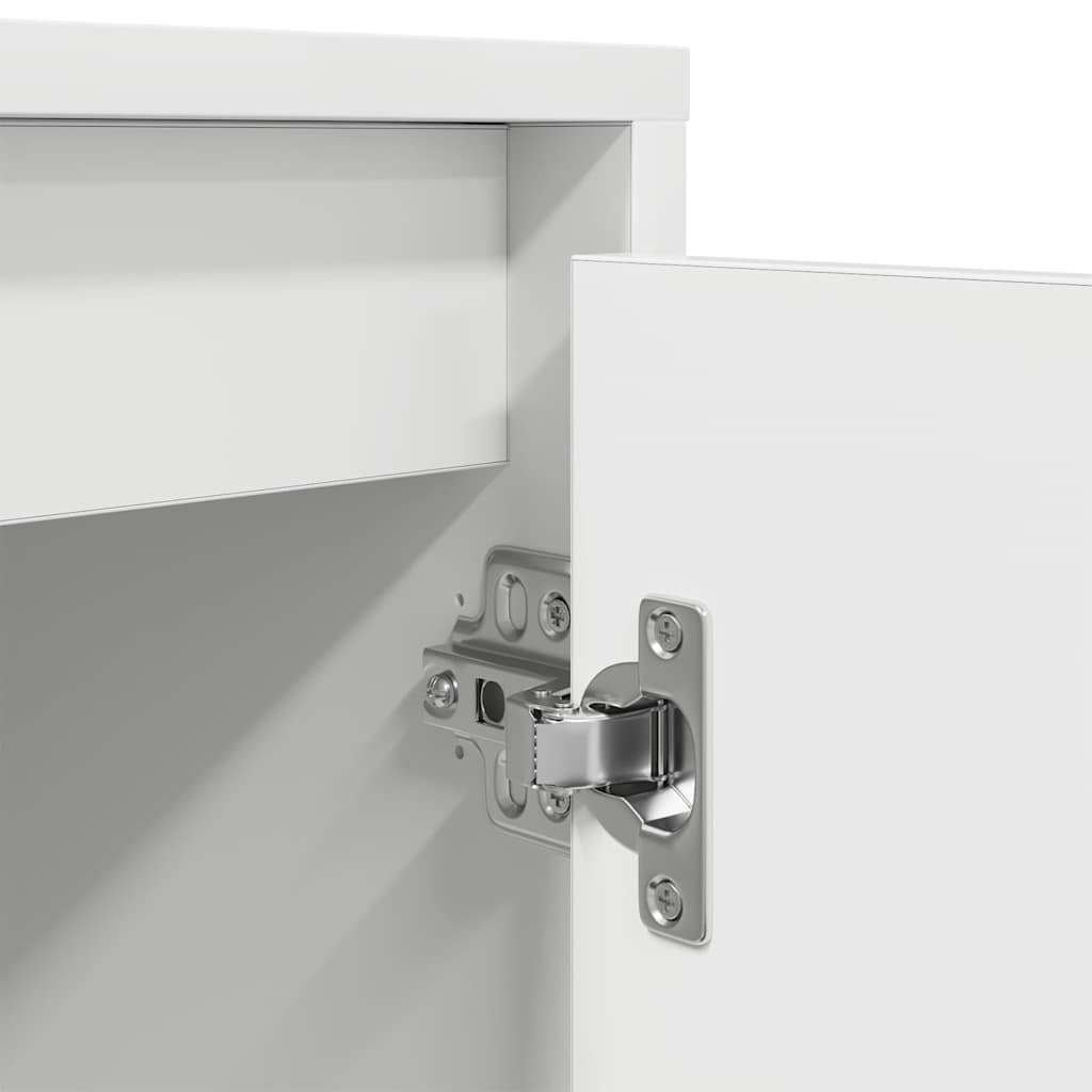 TV-Schrank mit LED-Leuchten Weiß 100x41x50 cm