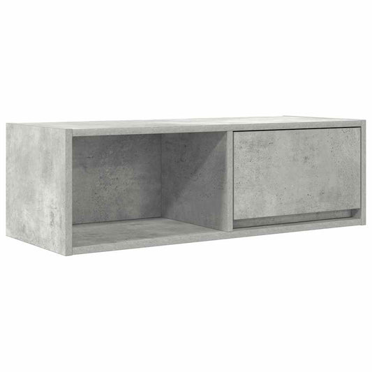 TV-Schrank Betongrau 80x31x25,5 cm Holzwerkstoff