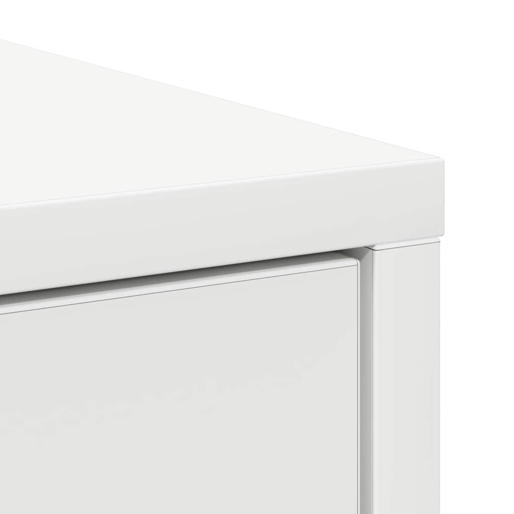 Sideboard mit Schublade Weiß 80x34x76 cm Holzwerkstoff