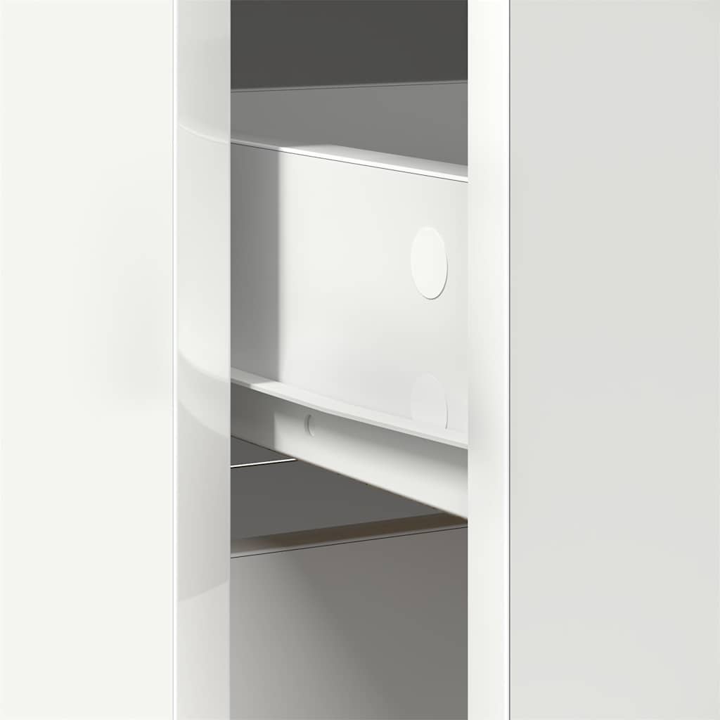 Sideboard mit Schublade Weiß 80x34x76 cm Holzwerkstoff