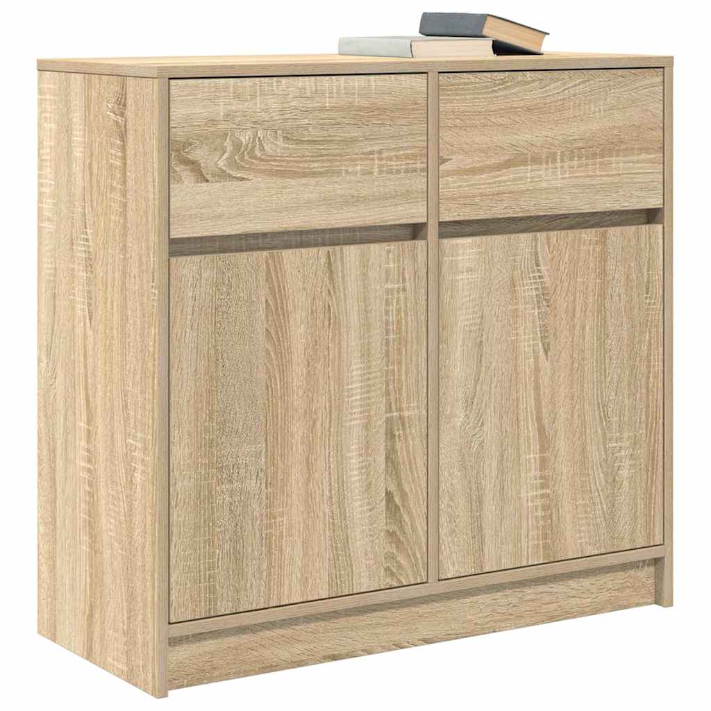 Sideboard mit Schublade Sonoma-Eiche 80x34x76 cm Holzwerkstoff