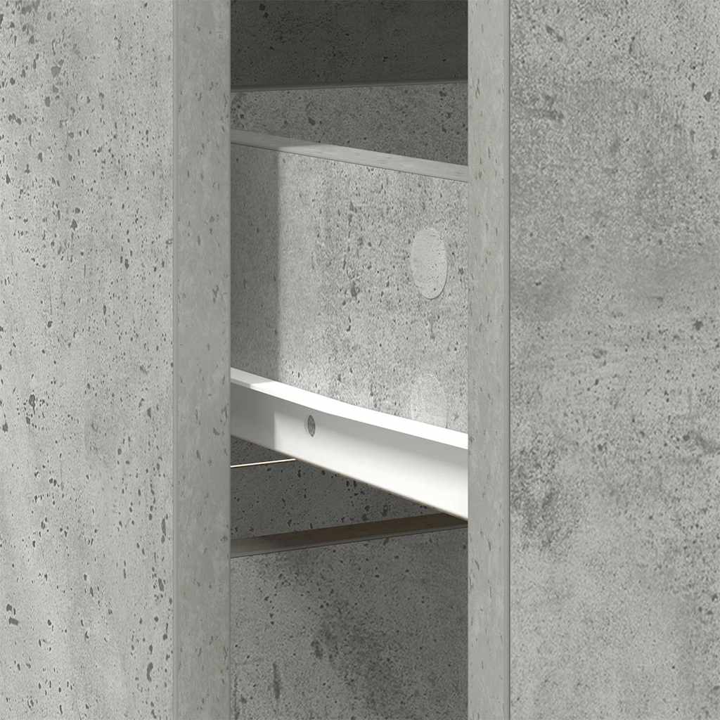 Sideboard mit Schublade Betongrau 80x34x76 cm Holzwerkstoff