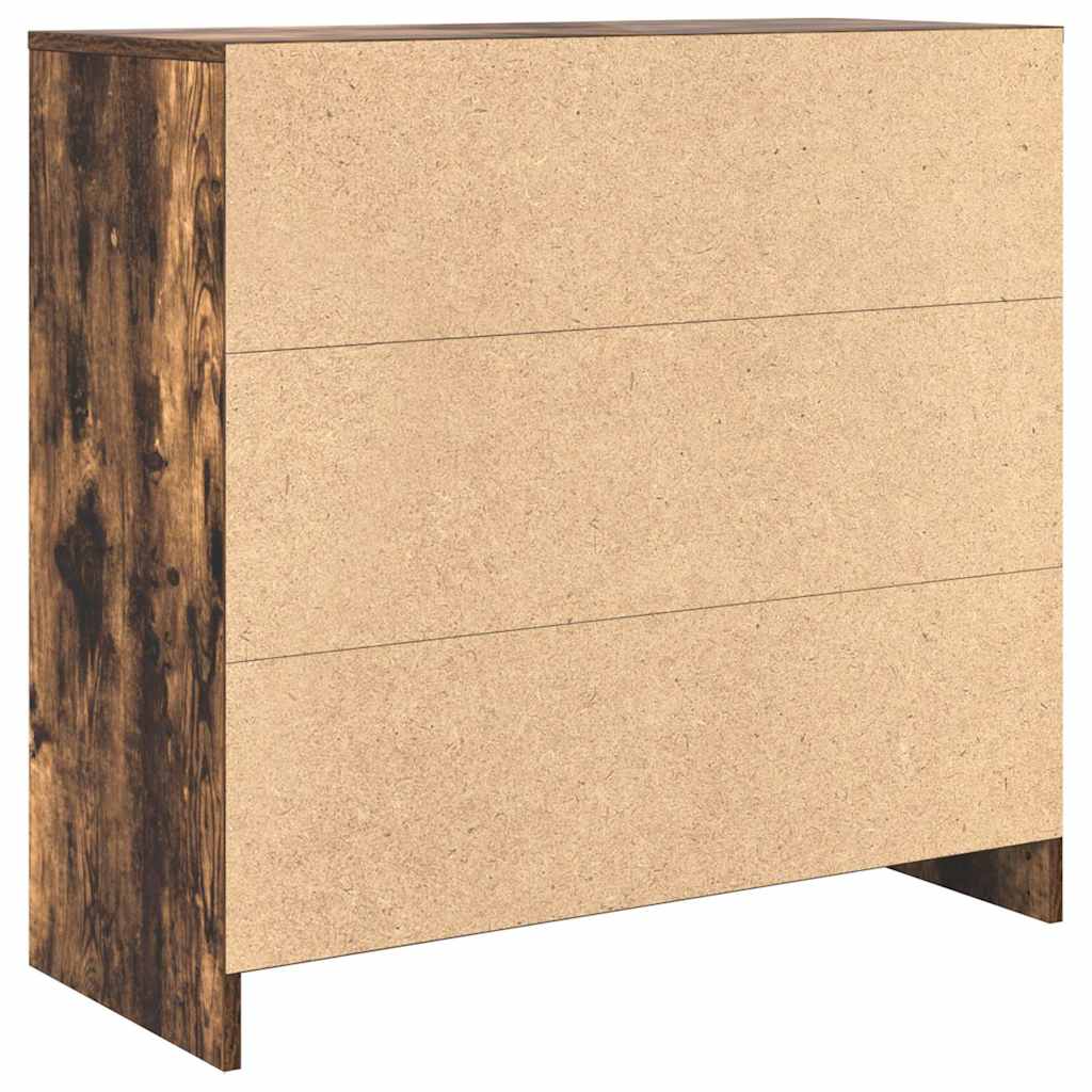 Sideboard mit Schublade Räuchereiche 80x34x76 cm Holzwerkstoff