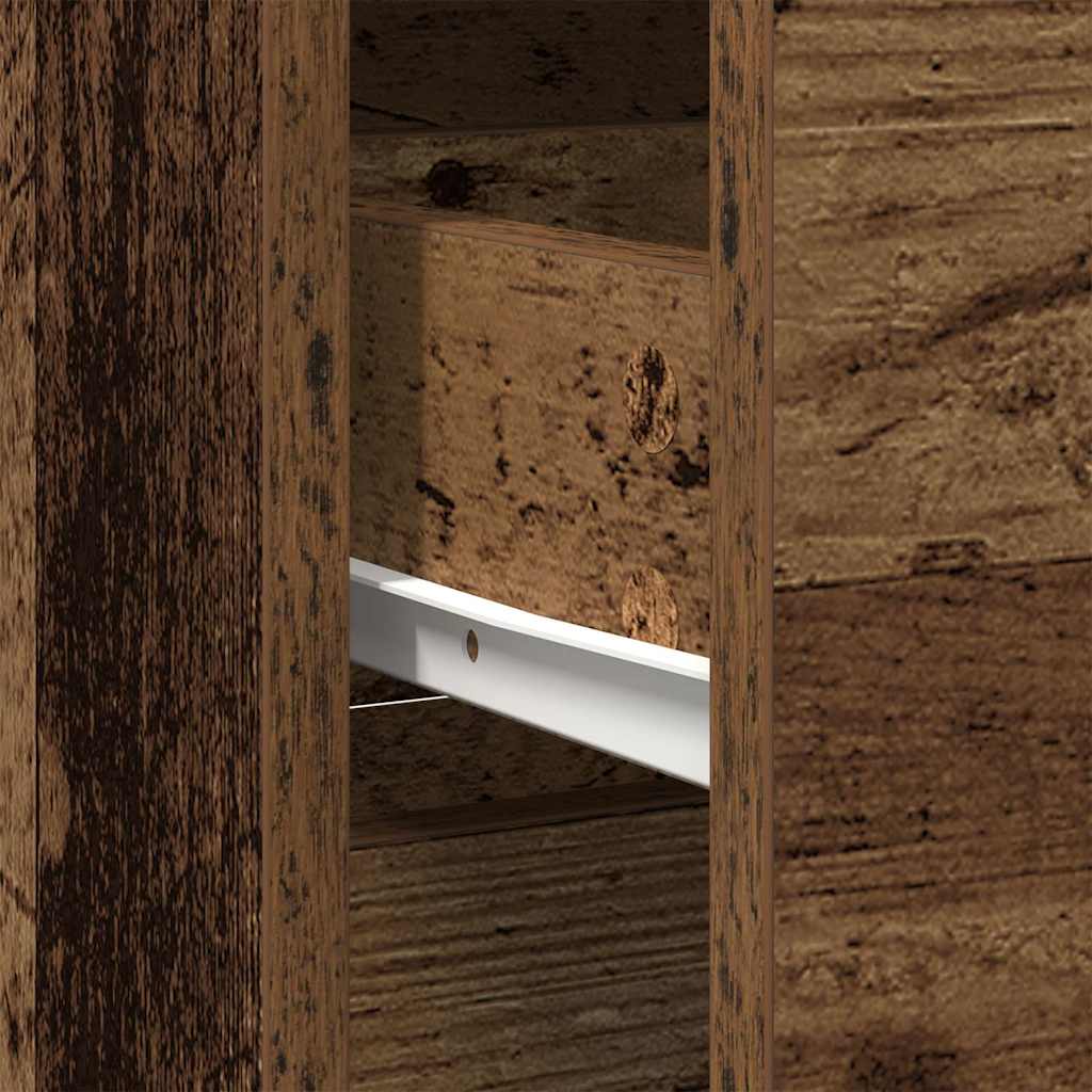 Sideboard mit Schublade Altholz-Optik 80x34x76 cm Holzwerkstoff