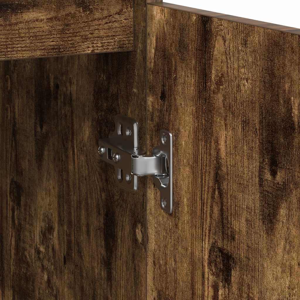 Sideboard mit Schublade Räuchereiche 71x35x65 cm Holzwerkstoff