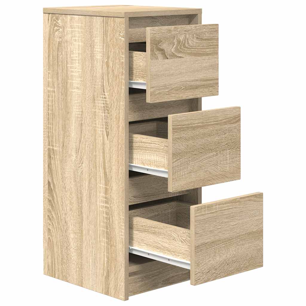 Sideboard Sonoma-Eiche 29,5x34x76 cm Holzwerkstoff