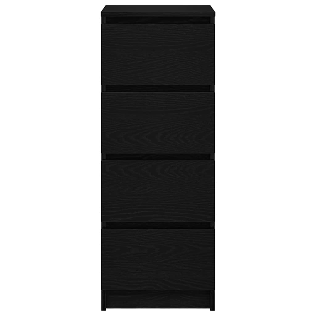 Sideboard Schwarz Eichen-Optik 37,5x35x99 cm Holzwerkstoff