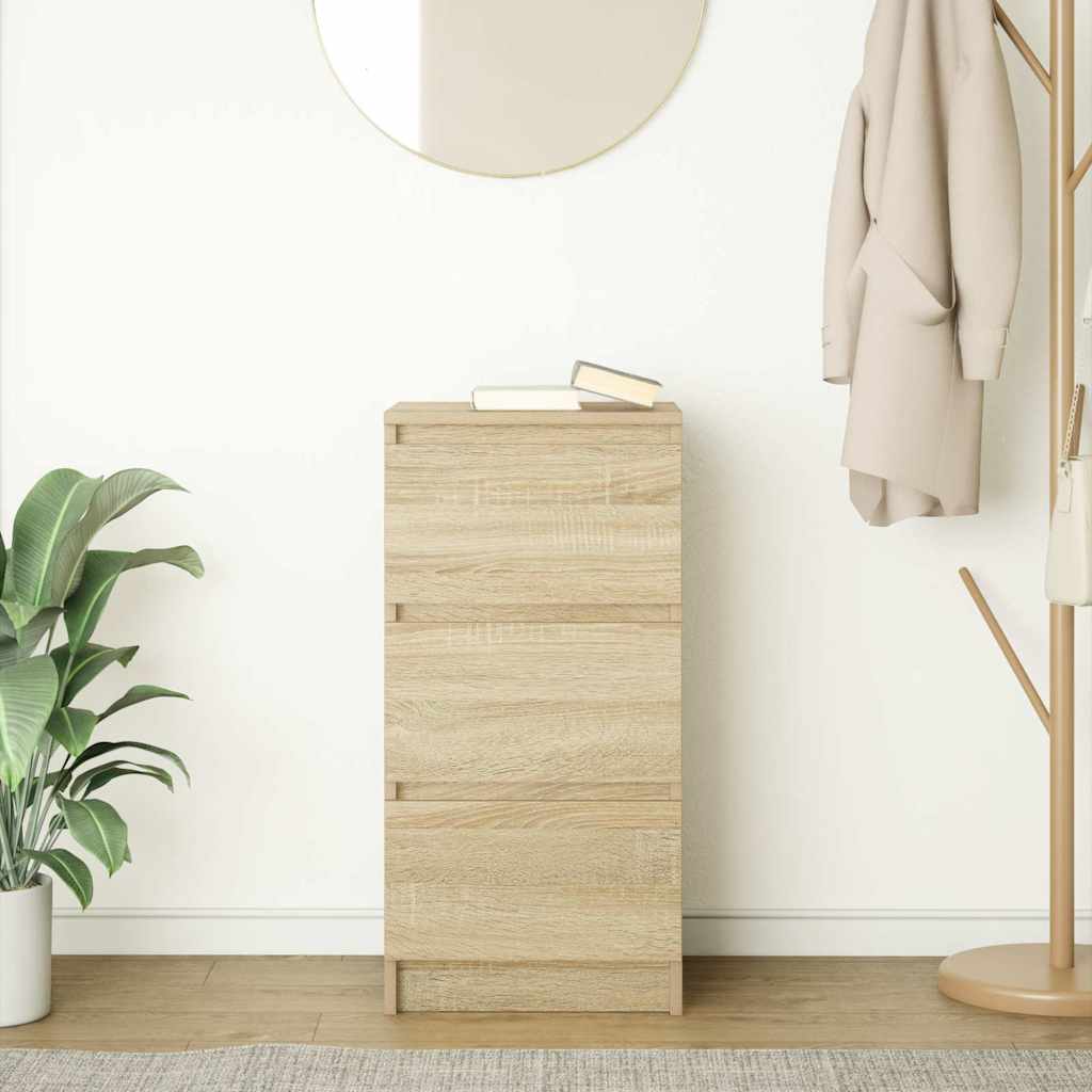 Sideboard Sonoma-Eiche 37,5x35x76 cm Holzwerkstoff