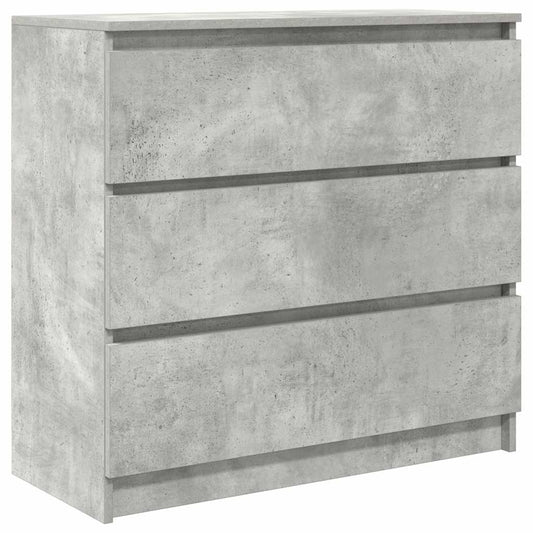 Sideboard Betongrau 80x35x76 cm Holzwerkstoff