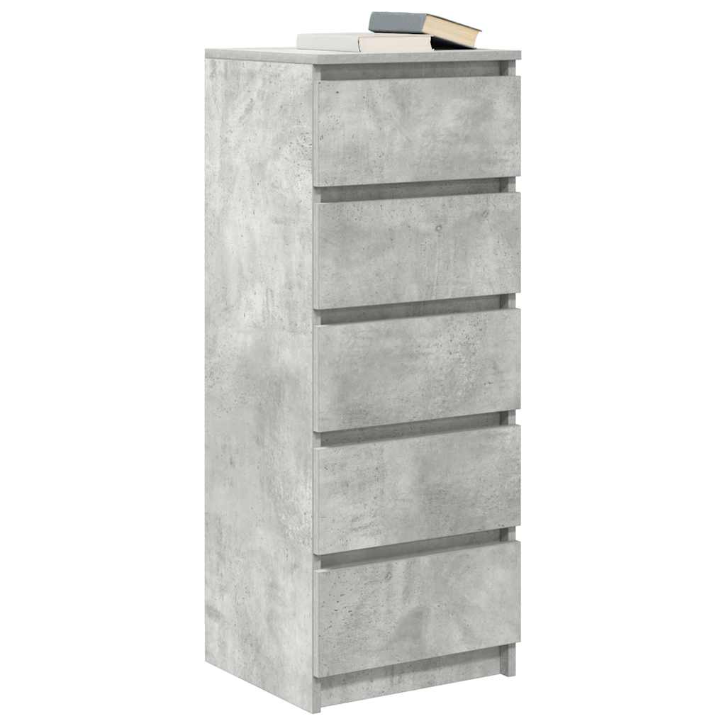 Sideboard mit Schubladen Betongrau 37,5x35x99 cm Holzwerkstoff