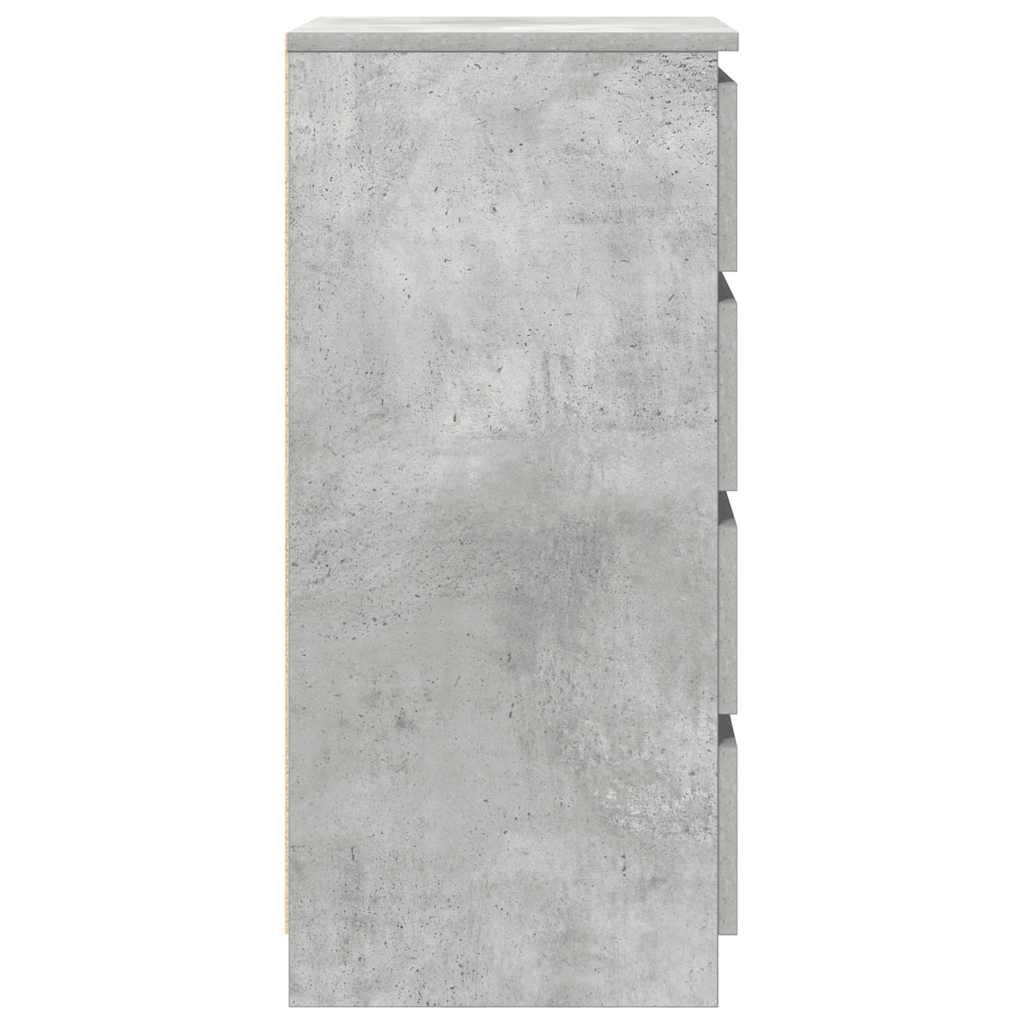 Sideboard mit Schubladen Betongrau 37,5x35x99 cm Holzwerkstoff