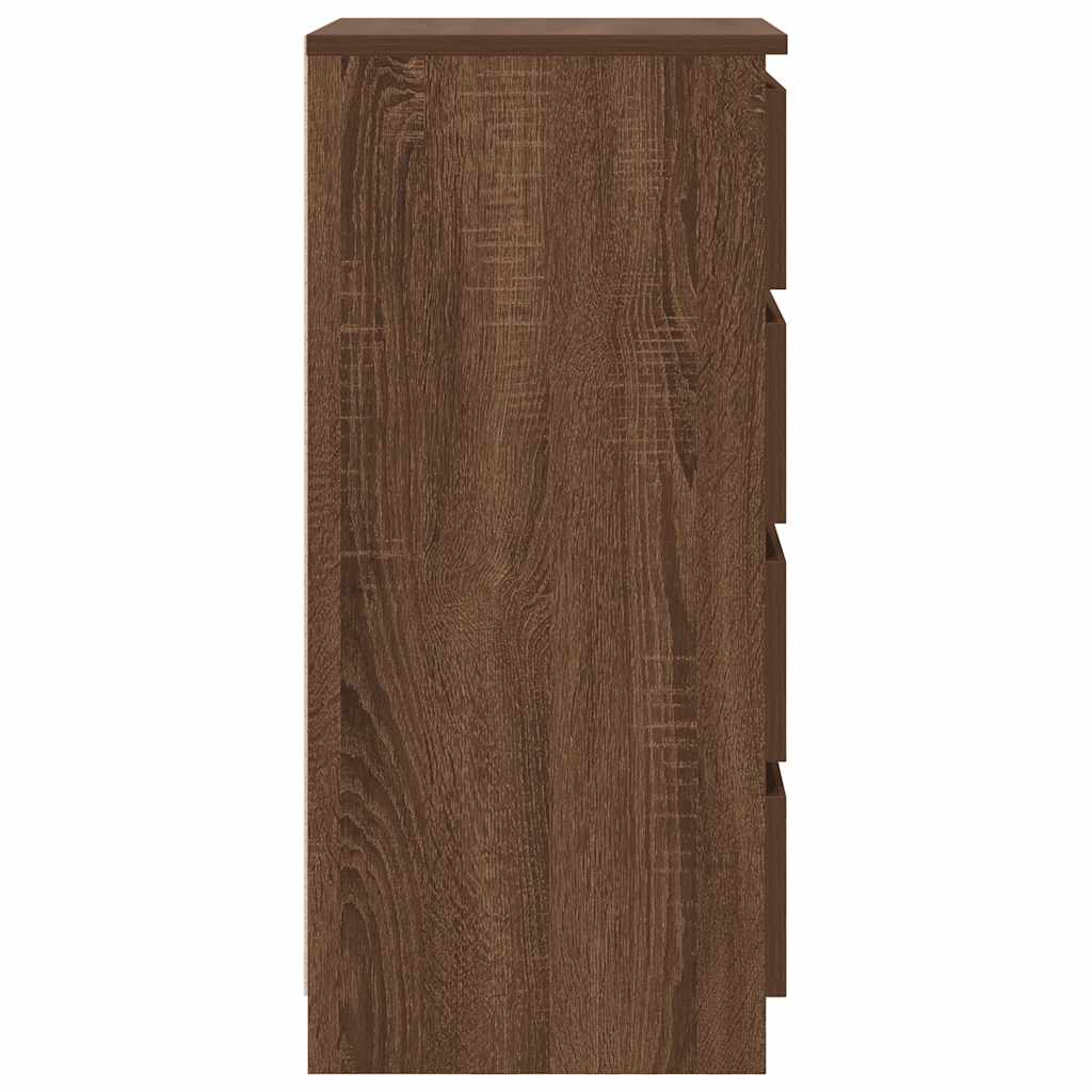 Sideboard mit Schubladen Braun Eichen-Optik 37,5x35x99 cm