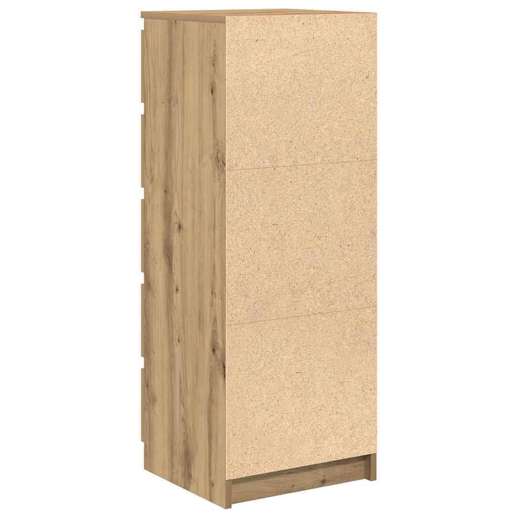 Sideboard mit Schubladen Artisan-Eiche 37,5x35x99 cm